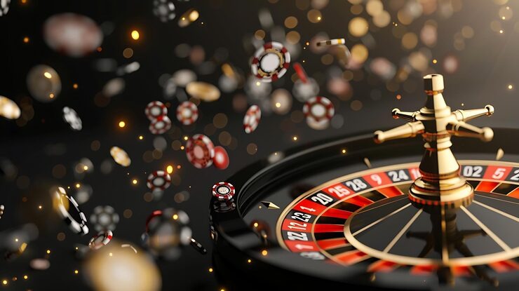 Galactic Gems roulette wheel and betting layout on poizystore live studio